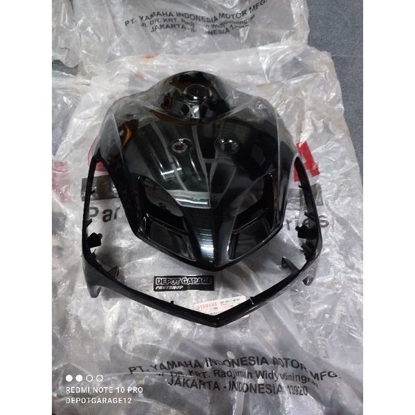 tameng dada depan mio smile  garnis hitam original ygp