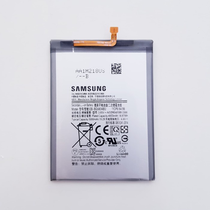 Baterai Samsung M20 M205 M30 M305 Batrai Samsung M30 M20 Model EB-BG580ABU ORIGINAL 100 %