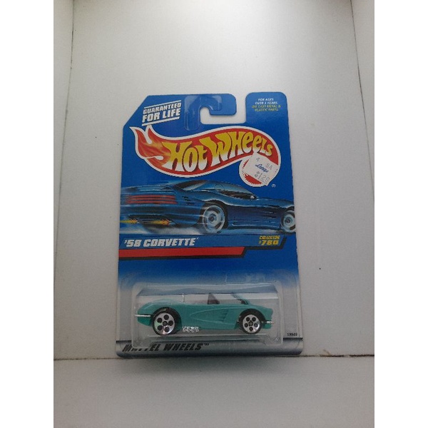 Hot Wheels Hotwheels '58 Corvette Open Cap Hijau Tosca