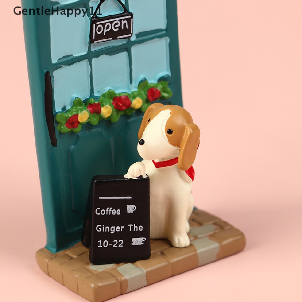 Gentlehappy Dollhouse Miniture front door bouquet Anjing Taman Rumah Rumah Dekorasi Mainan id