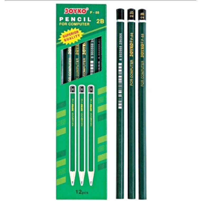 

Pensil 2B Joyko P-88 Hijau 1 Box (12Pcs)