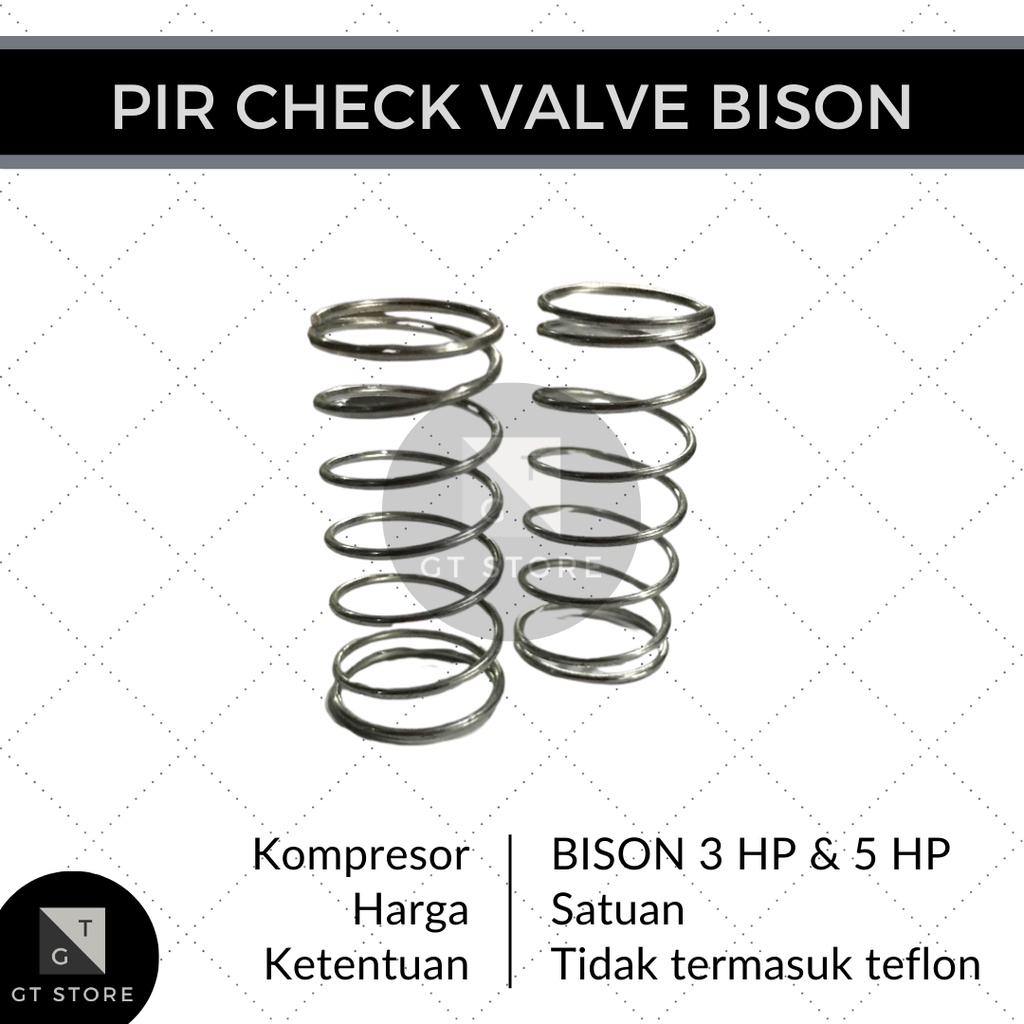 Pir Check Valve Spring Kompresor Angin BISON 2 HP 3 HP 5 HP
