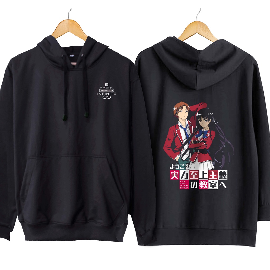 Jaket hoodie jumper infinite anime CLASSROOM OF THE ELITE - CLASSROOM OF THE ELITE material cotton f