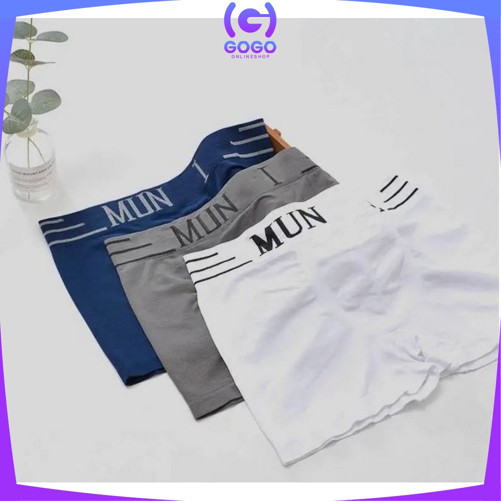 GOGO P40 Celana Dalam Pria Boxer Men Underwear Kolor Sempak Cowok Import Celana Pendek Nyaman Murah