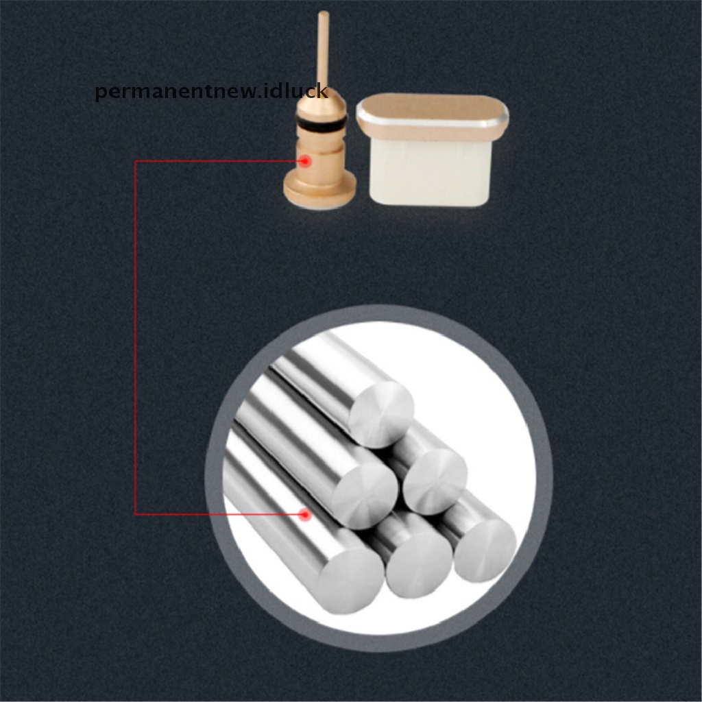 [luckypermanentnew] 1set Plug Debu Untuk Tipe C Charging Port Earphone Jack USB Set Plug Debu [ID]