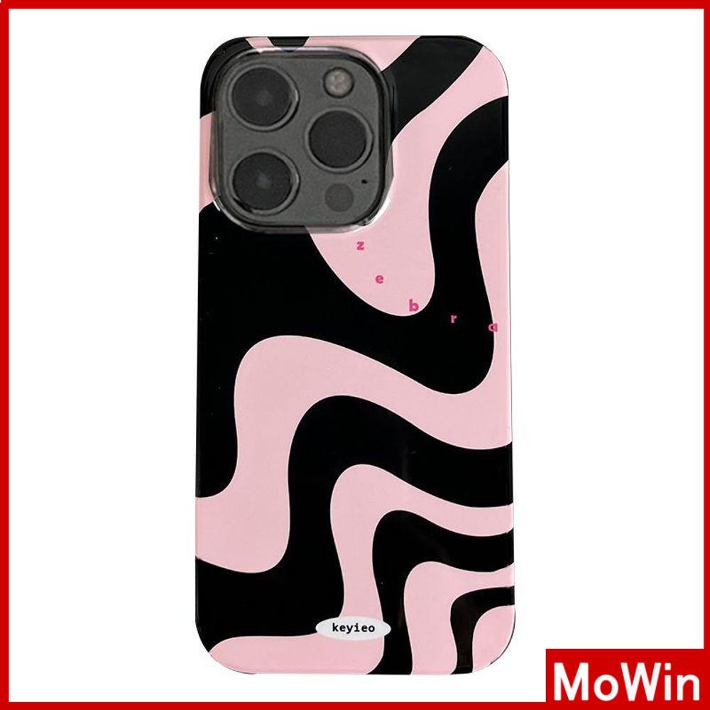 For iPhone 14 Pro max iPhone Case Black Soft Case TPU Candy Case Shockproof Big Hole Protection Camera Pink Zebra Print Compatible For iPhone 13 Pro max 12 Pro Max 11 xr xs 7Plus