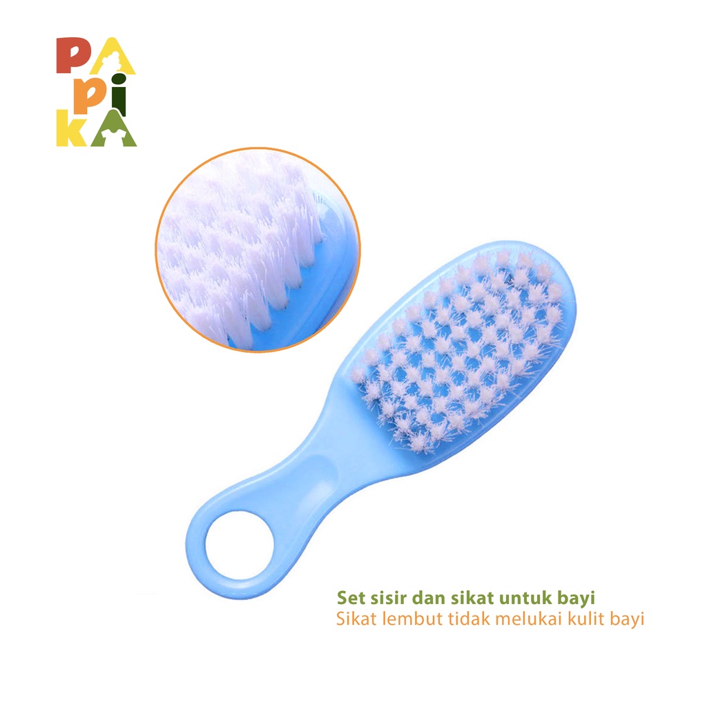 Papika Baby Care Kit Set 6 in 1 Set Perlengkapan / Peralatan / Alat Perawatan Bayi Set 6in1 Sisir Baby Gift Gunting Kuku Pemotong Kuku Baby Nail Bayi Kado Lahiran Grooming Baby Health Care