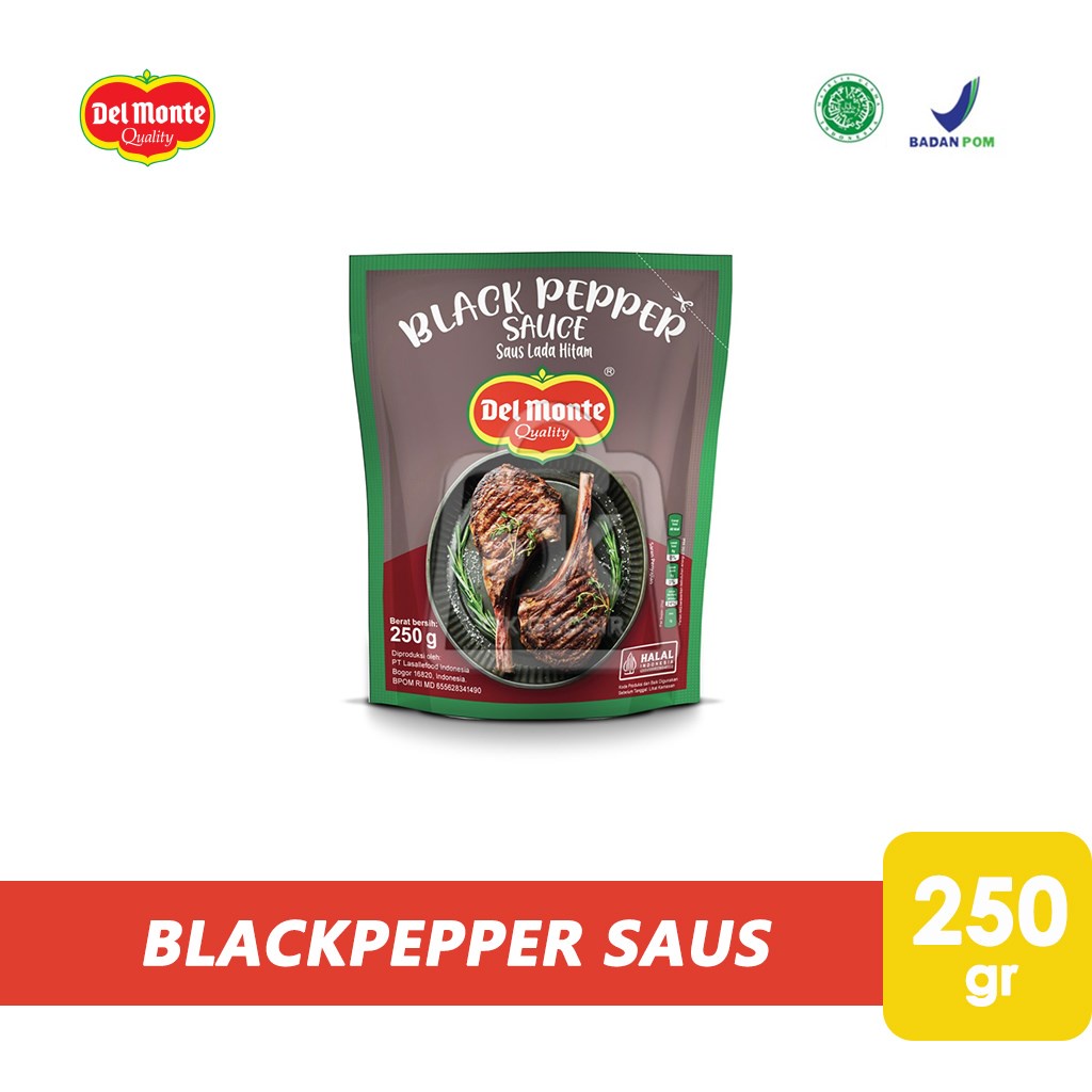 

Blackpepper Sauce Delmonte / Saus Lada Hitam (Pouch 250gr)