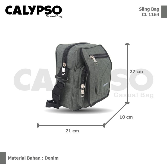 [KLIKTAS] Tas Slempang kotak Pria CALYPSO - CL 1164 - Sling bag formal