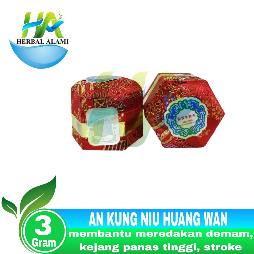 An Kung Niu Huang Wan ( An Gong Niu Huang Wan ) Intra Aries - Melancarkan Peredaran Darah, Demam , Gejala Stroke