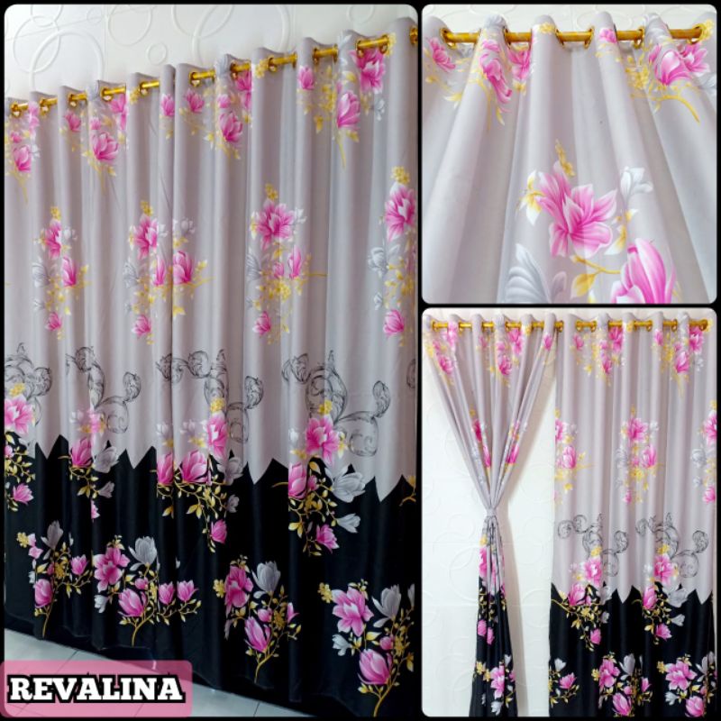 Gorden KATUN MURAH UKURAN 135*220 CM PINTU/JENDELA SMOKRING