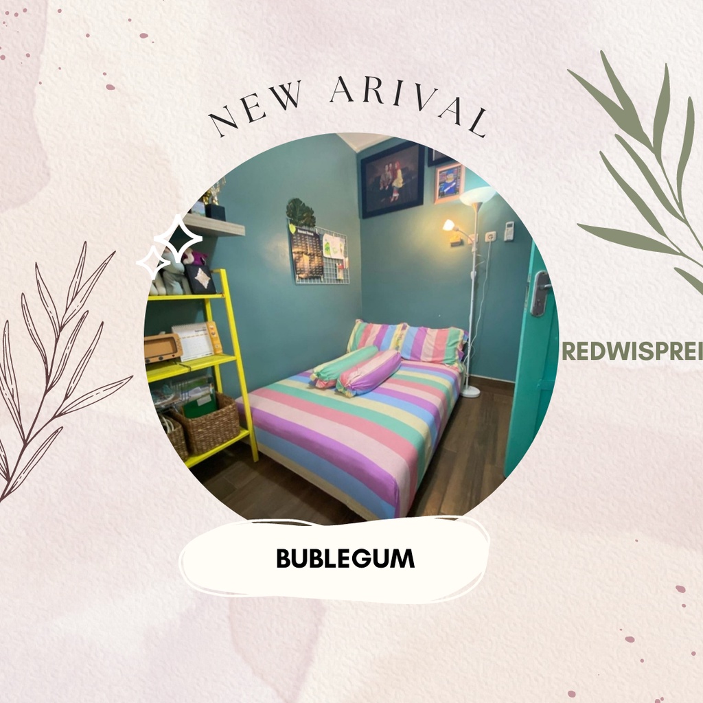 SPREI MOTIF BUBLEGUM UKURAN 120X200 160X200 180X200/SEPRAI MOTIF PELANGI UKURAN 120X200 160X200 180X