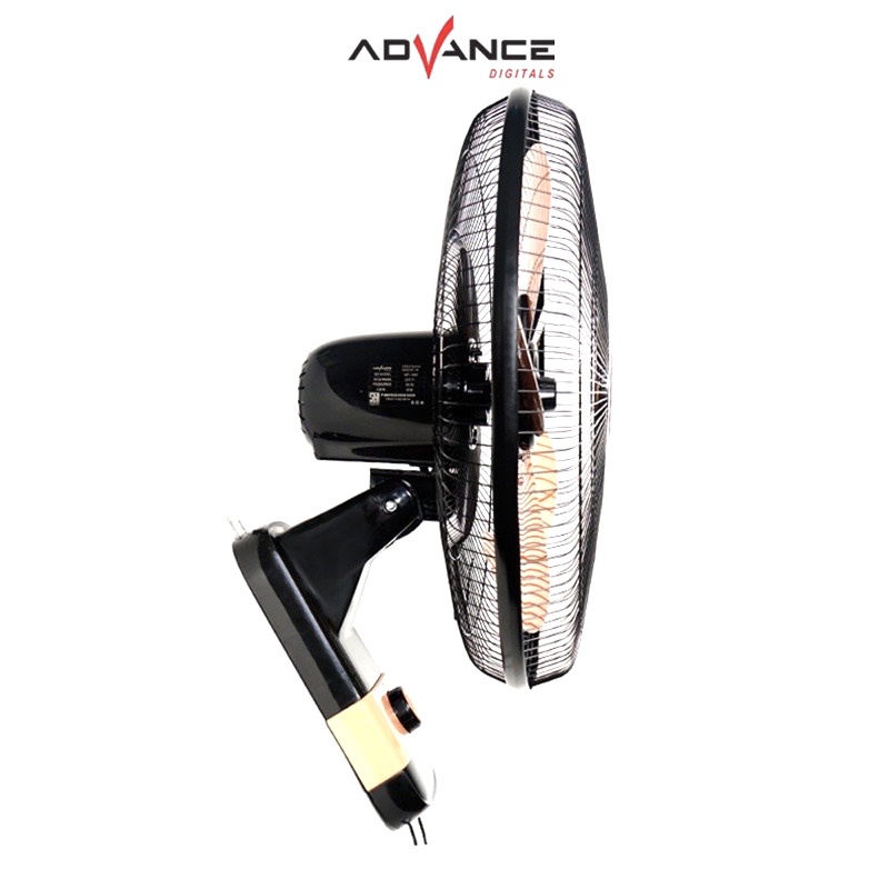 Wallfan Wall Fan Kipas Angin Dinding Besi Tornado Advance Wf-1835 18in 18 Inch 5 Baling Gold