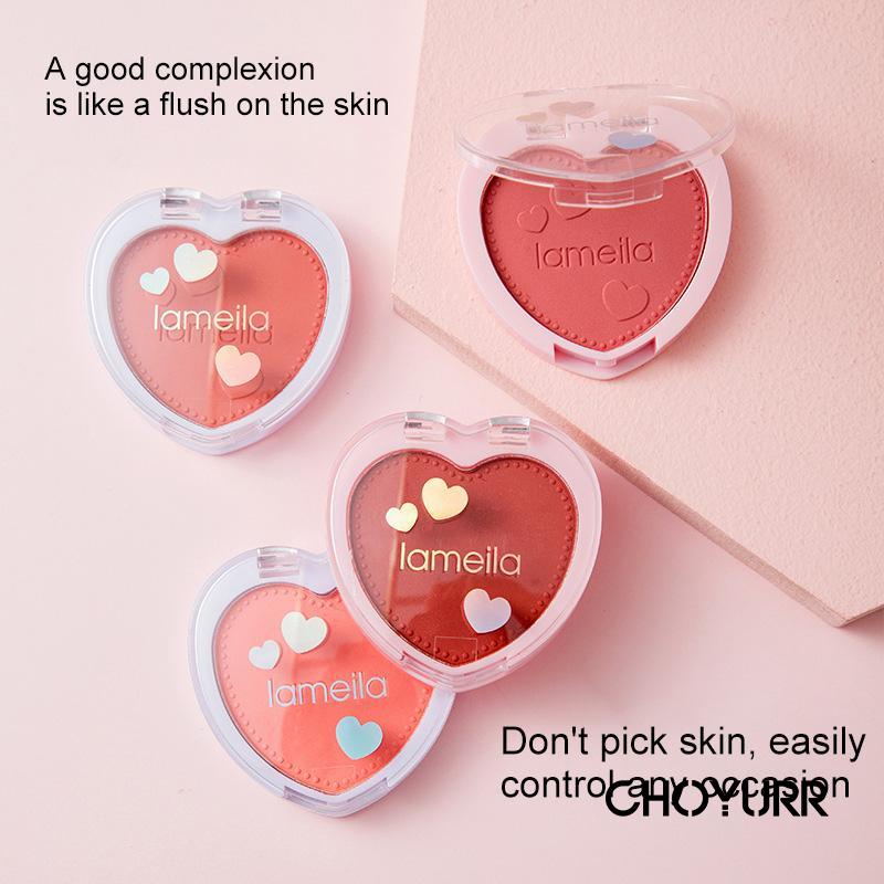 【COD】 Blush On Love Natural Orange Rouge Love Palette Blusher / Perona Pipi Tahan Lama / Blusher Korean Import-CH