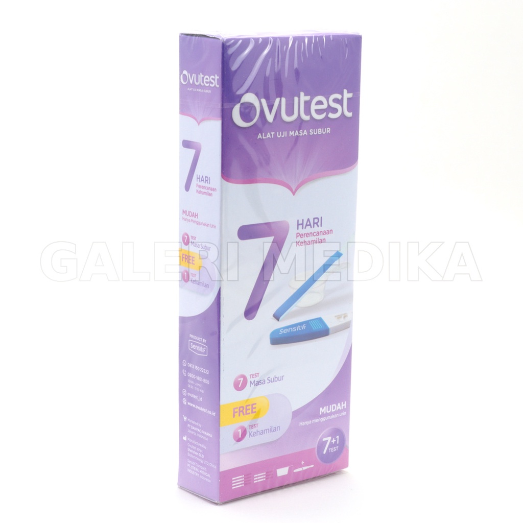 Ovutest Seven Days Plan Free 1 pcs Sensitif Compact - Alat Uji Masa Subur - Tes Masa Subur