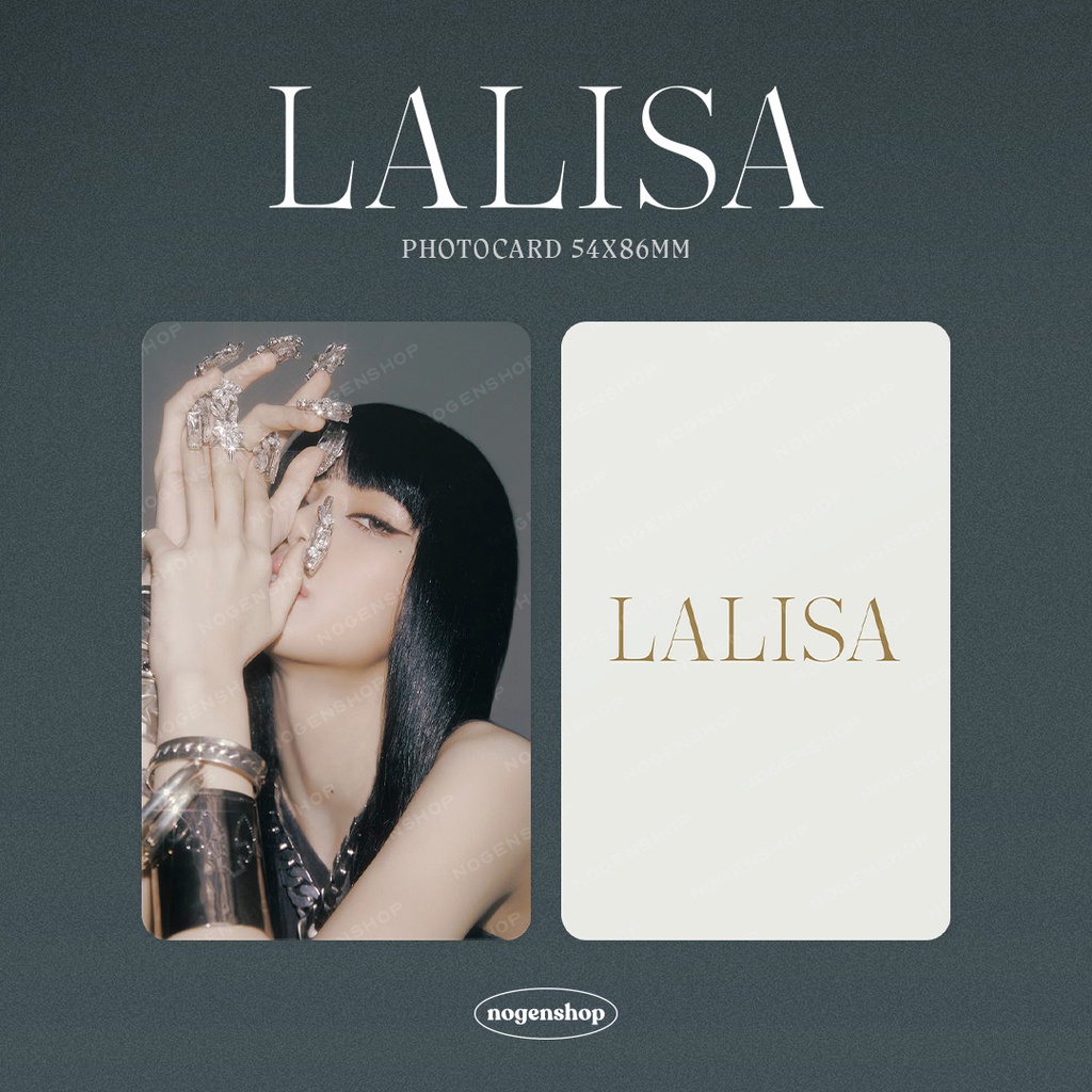 PHOTOCARD PC BLACKPINK LISA SOLO LALISA [FANMADE]