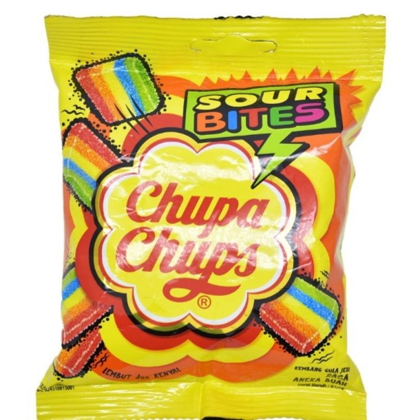 

Chupa Chups Sour Bites Permen Jeli Mixed Fruit 56 gr