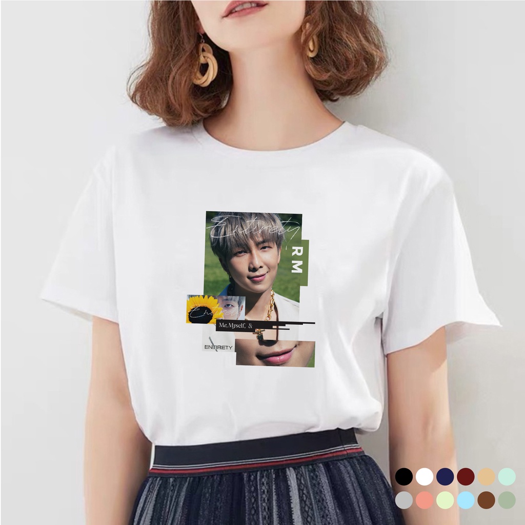Kaos Kpop Bangtan RM Entirety Me, Myself, &amp; Photo Unisex S-XXL Big size/Jumbo
