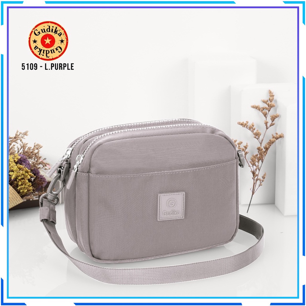 PROMO GUDIKA Bag 5109 - Tas Fashion Branded Ori Selempang bahu Cewek Kekinian Wanita Import Korea Original Terbaru Bahan Nilon Anti Air Waterproof