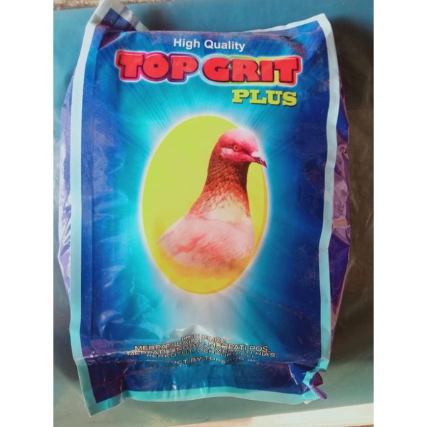 TOP GRIT PLUS 1KG ASINAN BURUNG MERPATI DERKUKU PERKUTUT
