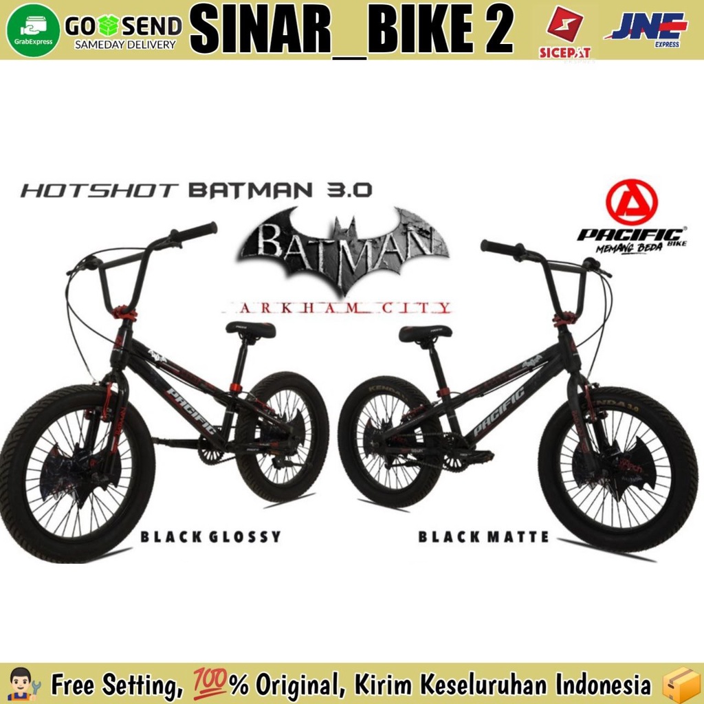 Sepeda Anak BMX PACIFIC HOTSHOT BATMAN Ban Jumbo 3.0