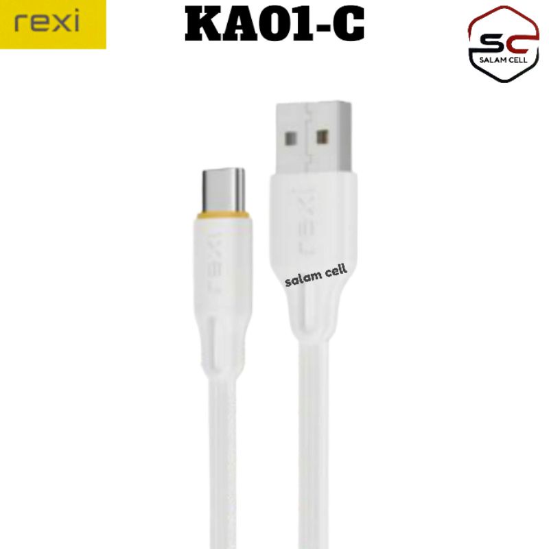 Kabel Data Type-C Rexi KA01C Quick Charger 2.4A Original Garansi Resmi