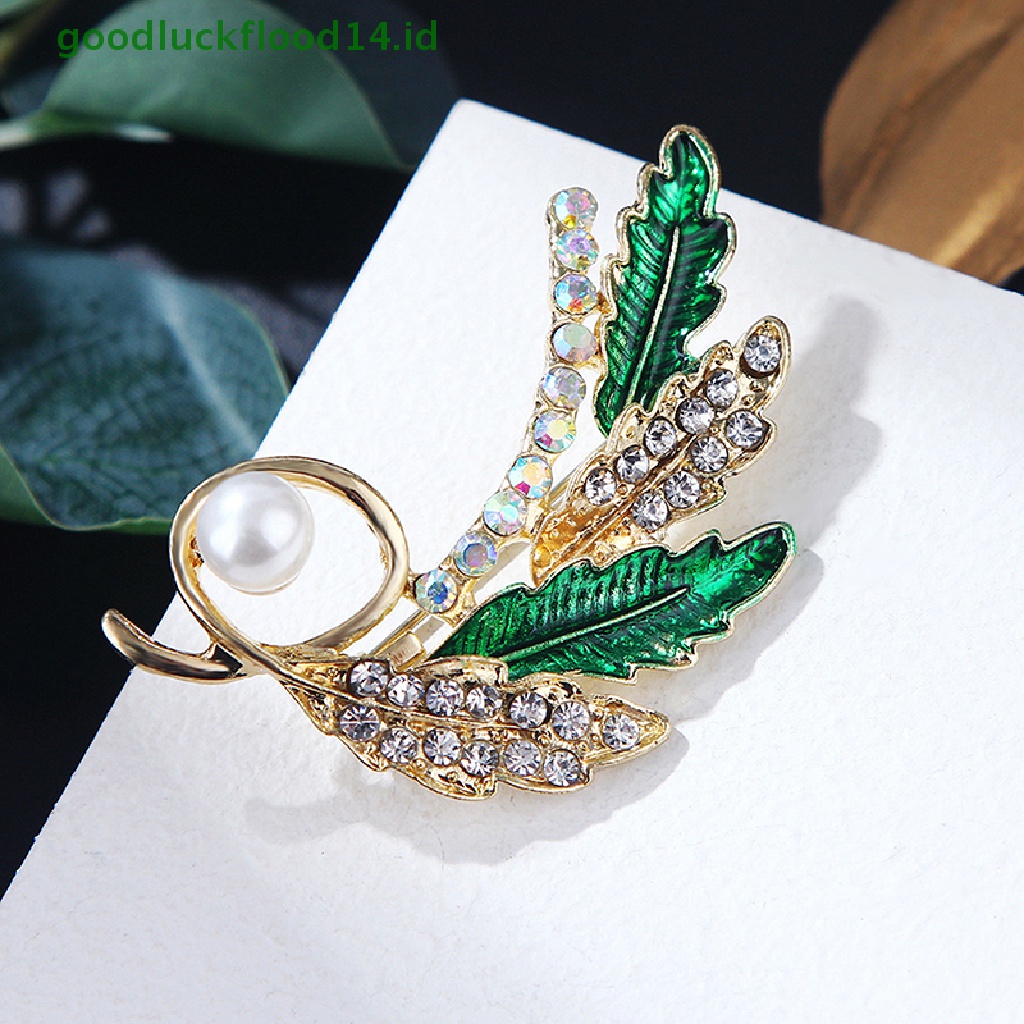 [GOOGFOUR] Fashion Idyllic wheat ear Diamond Pearl Bros Untuk Wanita Pakaian Pesta Perhiasan [TOP]