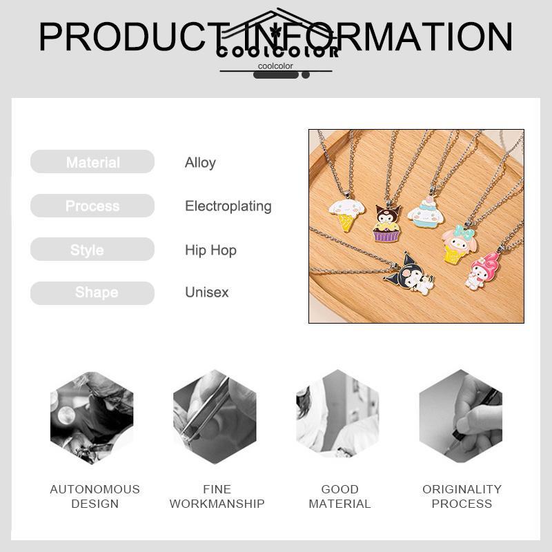 COD❤️Kalung Rantai Kartun Liontin Kulomi Cat Gaya Punk Untuk Perhiasan Pria Wanita- cl