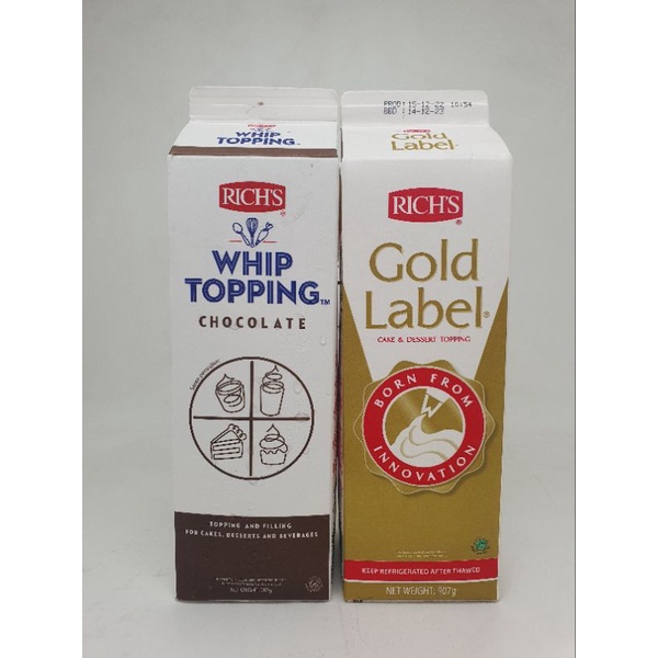 

Richs Gold Label Whip Topping 907gr