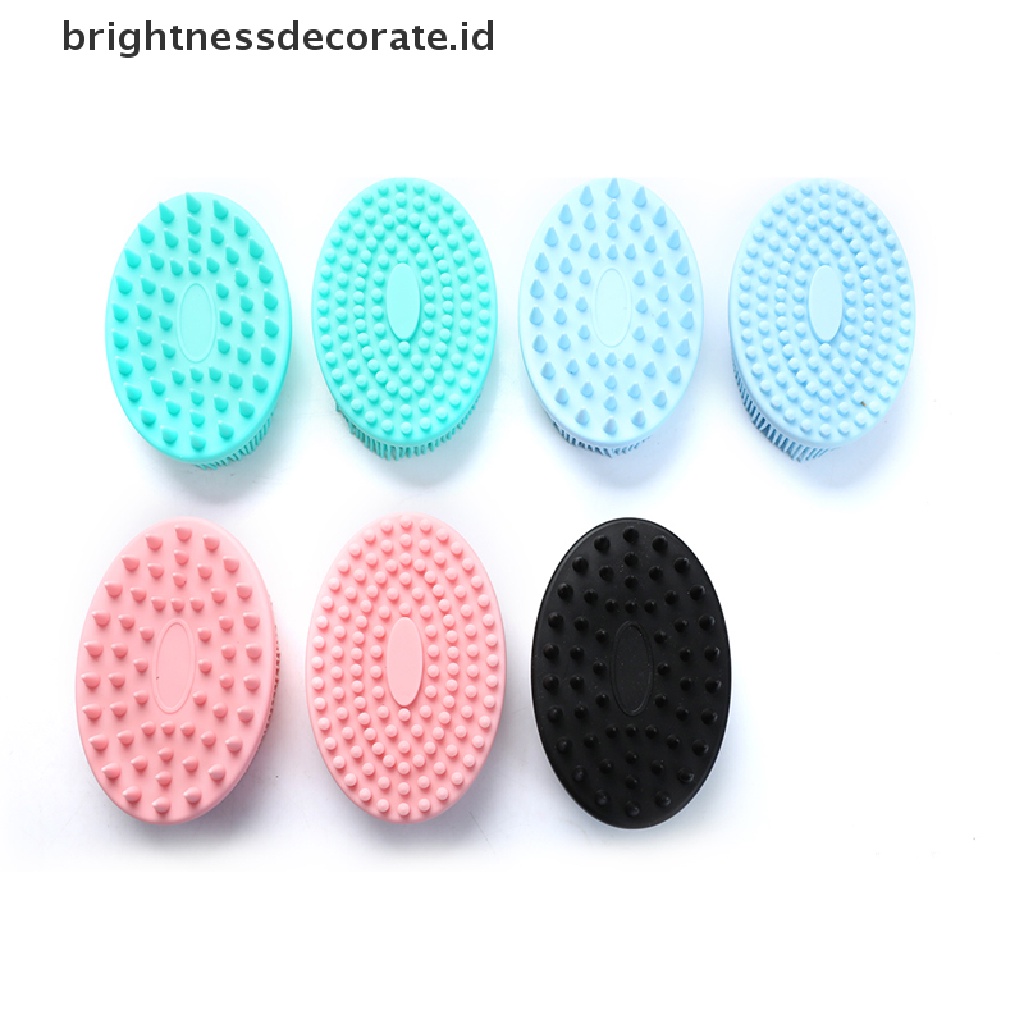 [Birth] Sikat Badan Silikon Baby Shower Sponge Handuk Mandi Pijat Kering Untuk Body Bast [ID]