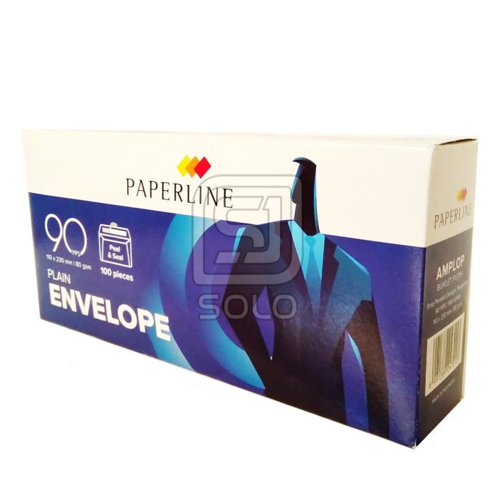 

Amplop Paperline Plain Envelope 110 x 230mm 80gsm 90 PPS 1Dus amplop kabinet