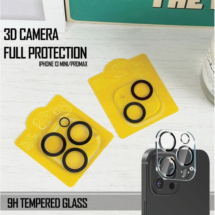 Tempered Glass Lensa Kamera Iphone Seri 14 Promax 14 Plus 14 13 Promax, 13 Mini Pro 12 Promax 11 Pro 11 List  Hitam