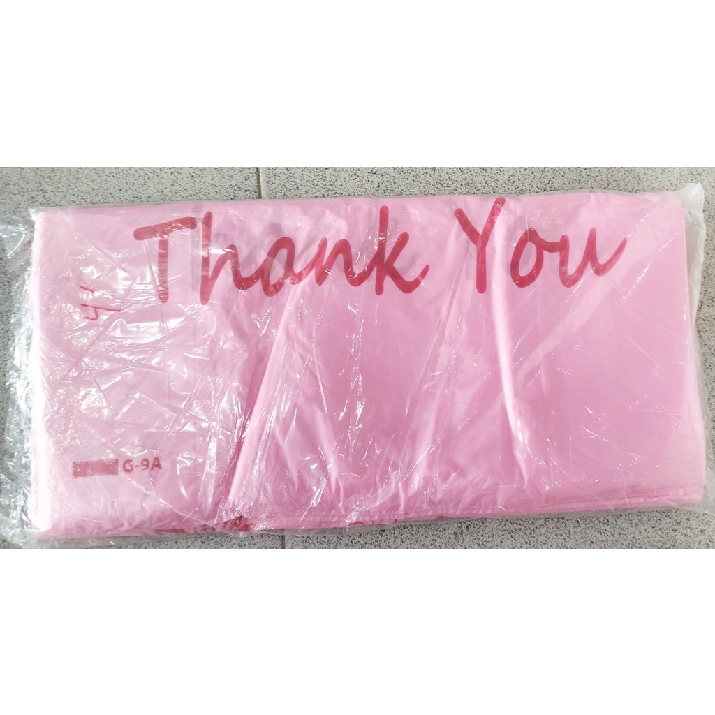 ASOY THANK YOU CAP STEAMBOAT HD JUMBO UK 45 WARNA PINK / ASOY PLASTIK KRESEK / ASOY JEPANG THANK YOU