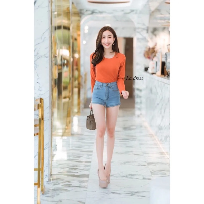 ATASAN LA DRESS TANGAN PANJANG KAOS IMPORT BANGKOK (BJLD400)