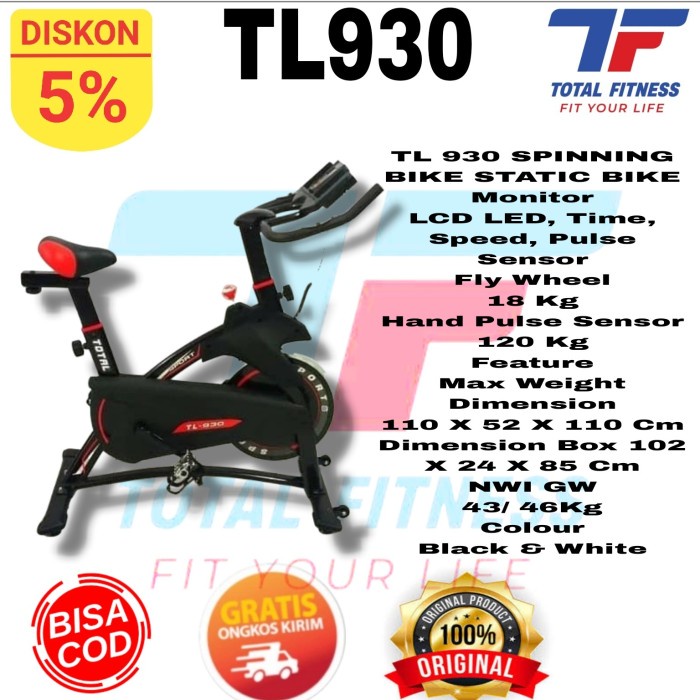 Sepeda Statis Spinning Bike TL930