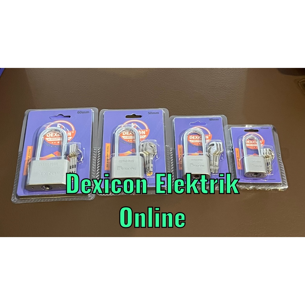 Gembok Merk Dexicon / LONG /Gembok Anti maling / Padlock /Gembok Stainless anti karat/gembok anti cut/Jual gembok murah/grosir gembok