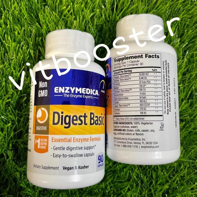 Enzymedica Digest Basic 90 Capsules Enzymedica Enzim Pencernaan vegan