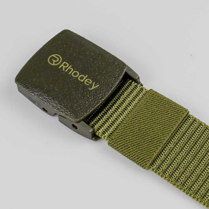 Rhodey Tali Ikat Pinggang Pria Anti Xray plastik Automatic Buckle - Army Green 889