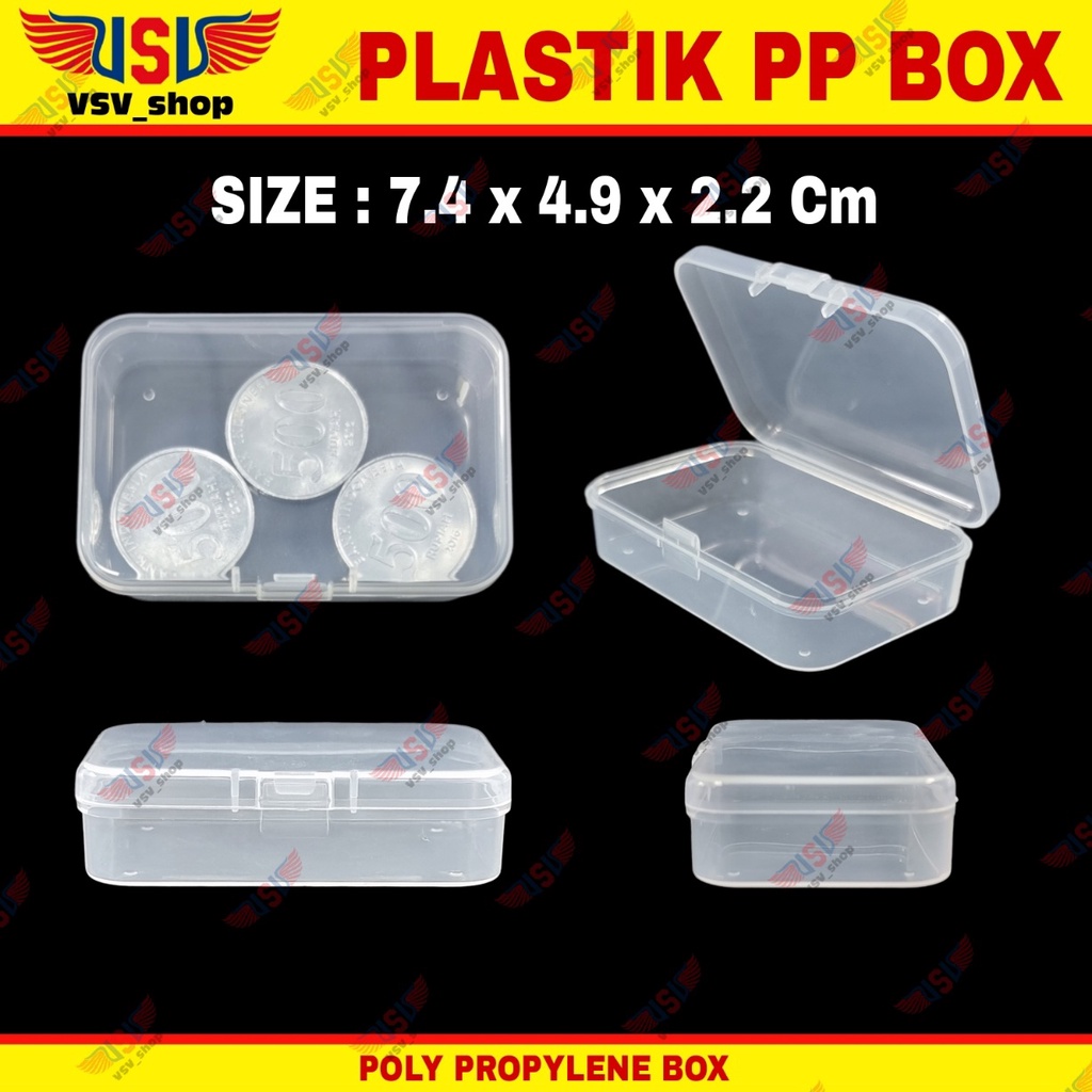 Kotak Penyimpanan Box Plastik Kecil PP Case Small Plastic Storage Box Container C720