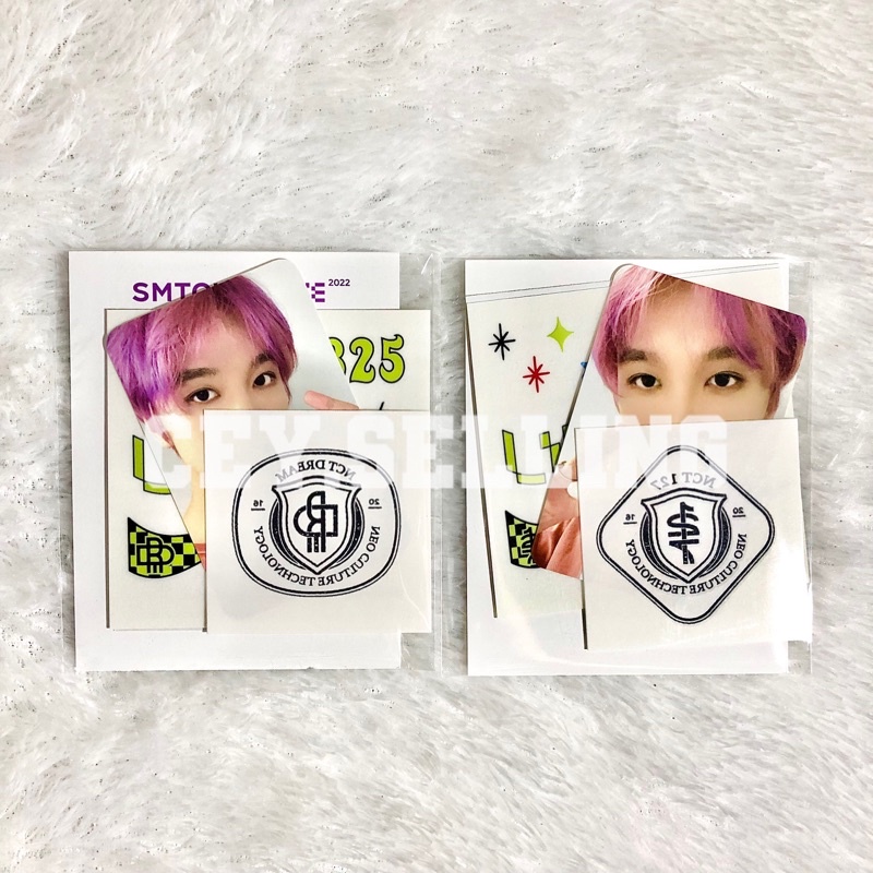 [BACA DESKRIPSI] SEALED OFFICIAL HAECHAN SMCU AR TATTOO STICKER SET