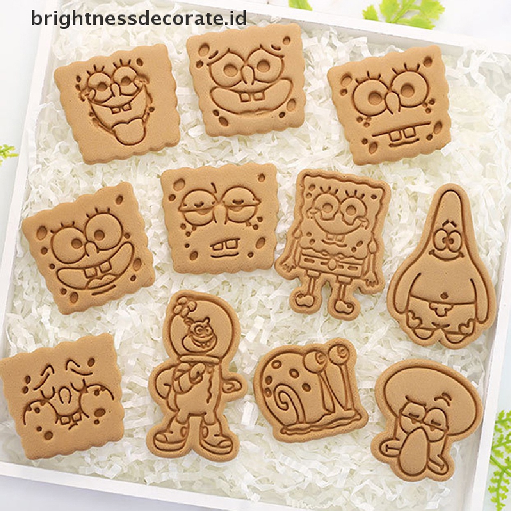 [Birth] Cetakan Kue Kering Kreatif Kartun DIY Bentuk Lucu 3D Pressure Cutg Cookie Cutter [ID]