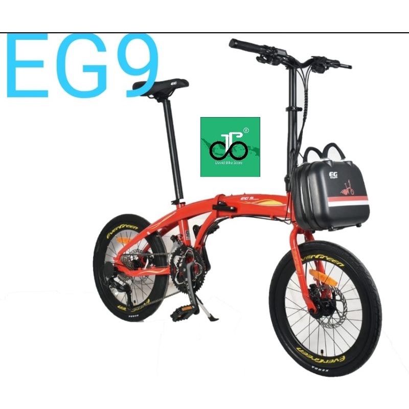 Sepeda Lipat 20" EVERGREEN EDGE EG9 Alloy terbaru EG 9 20an (ever green)