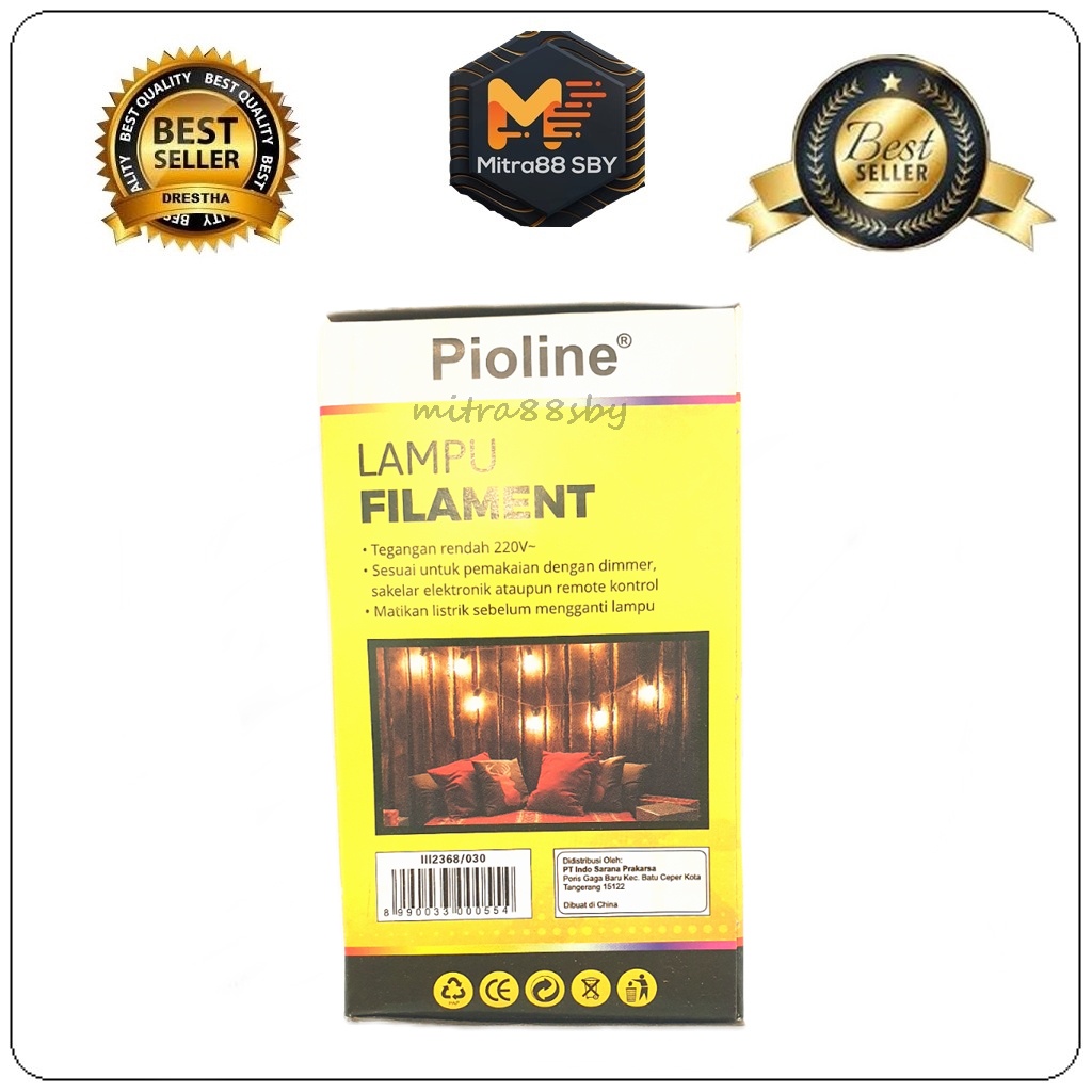 Mitra88sby Bohlam Pijar PIOLINE 5Watt 5 Watt Lampu Pijar PIOLINE 5W Super Hyper 5 - PS55