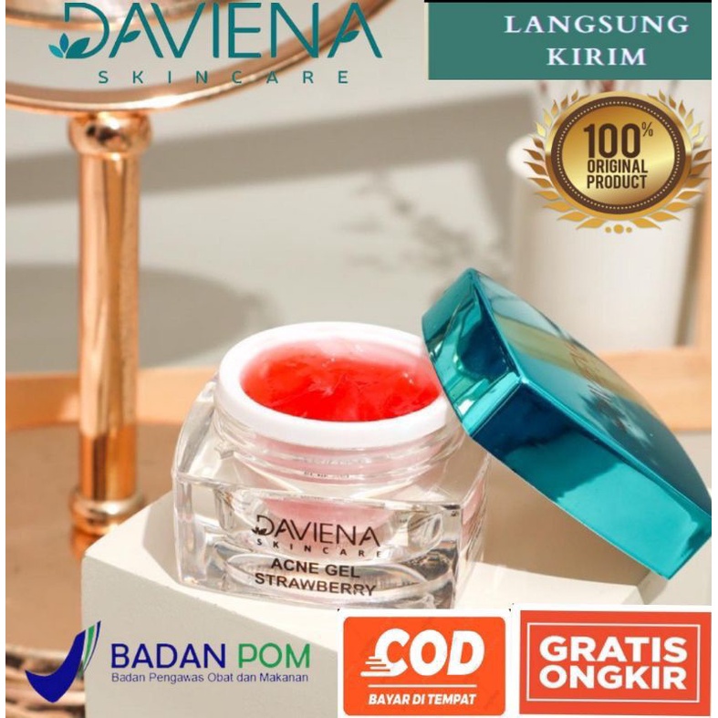 Acne Gel Strawberry Daviena Skincare Davienaskincareofficial Daviena Davina Devina Lampung Jakarta S