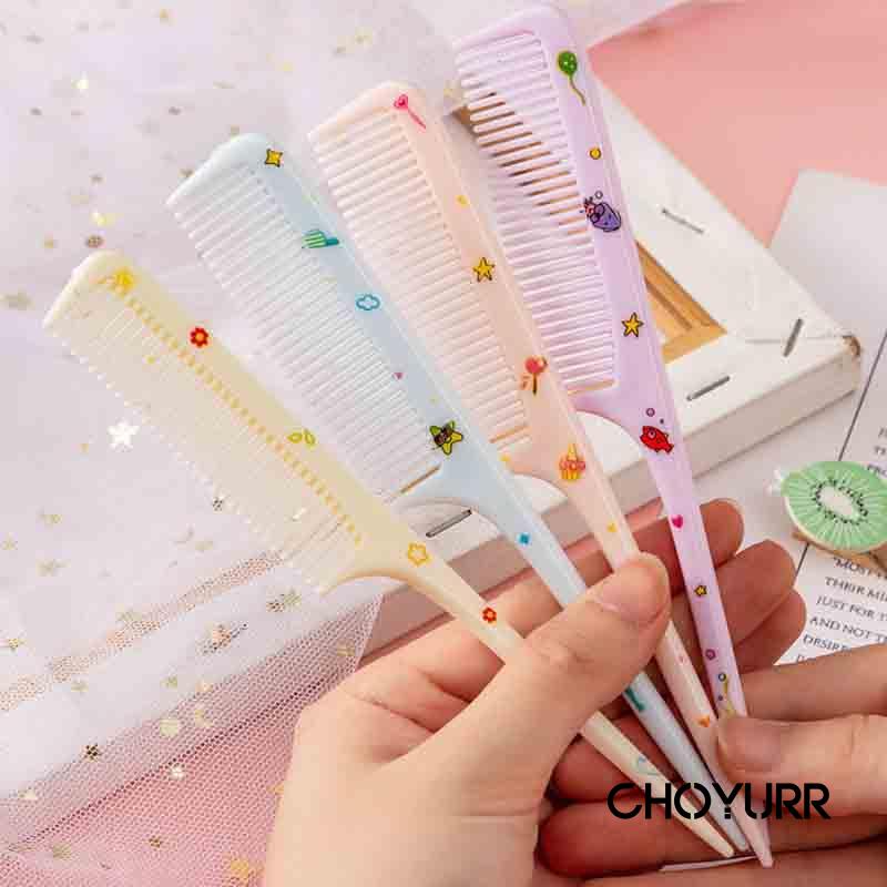 【COD】2Pcs/Set Sisir Unicorn / Comb Sisir Lucu Karakter Motif / Sisir Gagang Ddan Lurus / Sisir Rambut Karakter / Hair Comb Import Murah-CH