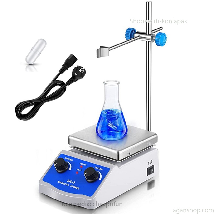 Magnetic Stirrer Hotplate Stirer SH2 Mesin Pemutar Laboratorium SH-2