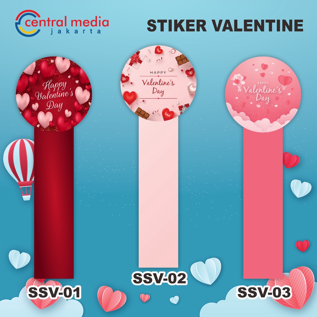 

Sticker Segel Hampers Valentine Label Kado Valentine