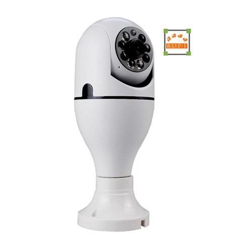 Lamp PTZ WIFI Smart Camera 1080P - E27 [V380PRO] Pantau Jarak Jauh Dari HP