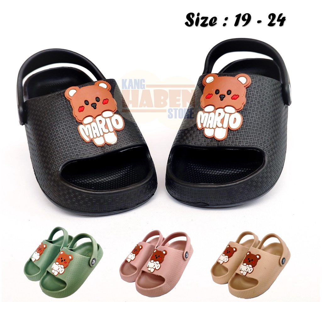 Sandal Kokop Tali Bayi Anak Cowok Cewek Karakter Mario Lucu BC051