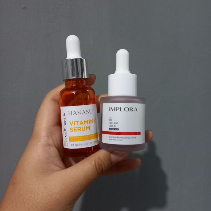 [BISA FREE ONGKIR] Preloved Implora Peeling Serum AHA BHA PHA Exfo Exfoliating Eksfoliasi Pemula Rin